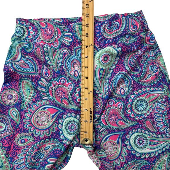 Simply Southern Women's S/M Small Medium Paisley Groovy Bell Button Leggings - Picture 12 of 16